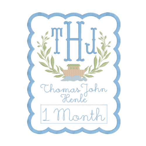 Monthly Milestone Cards & Keepsake Envelope | Palmer Kate Embroidery