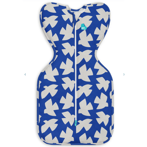 Swaddle Up™ 1.0 TOG Cotton Cobalt Paperbirds