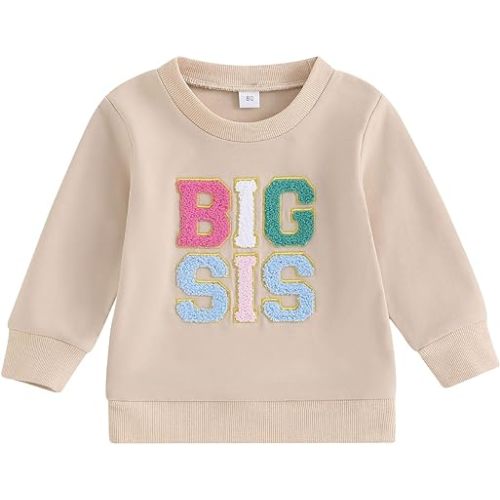 Twopumpkin Baby Toddler Girl Boy Sweatshirt/Romper Long Sleeve Sister Brother Matching Outfit Newborn Clothes