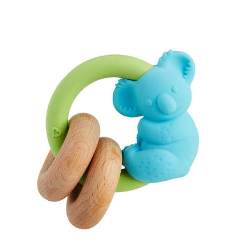 Baby Koala Wooden Teether, Beechwood & Silicone | Munchkin