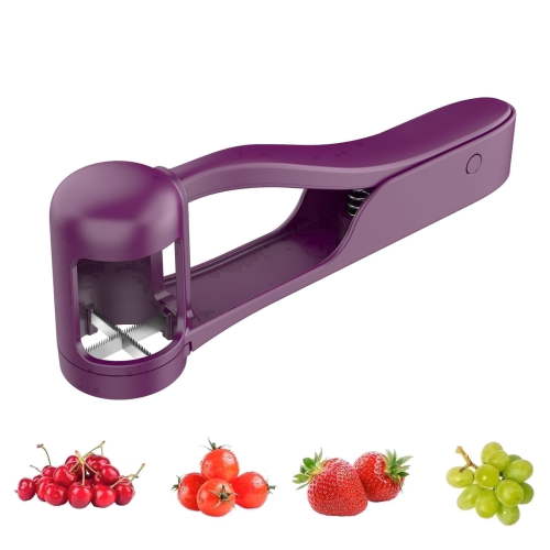 Luvan, Fruit Slicer, Purple Grape Cutter, 6.77" x 2.56"
