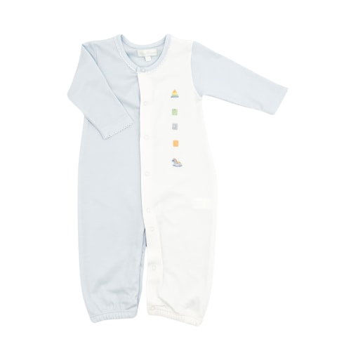 ABC Blocks Baby Boy Converter Gown