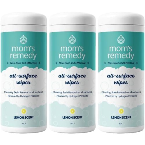 MOMREMEDY Hydrogen Peroxide Cleaning Wipes | All Purpose Cleaner and Stain Remover | Multipurpose for Home, Kitchen, Bathroom, All Surfaces | Non-Toxic