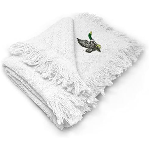 Custom Embroidery Nursery Bedding Baby Blankets for Boys & Girls Flying Duck