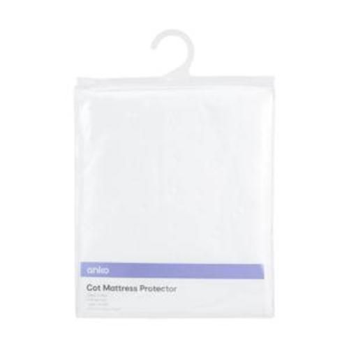 Cot Mattress Protector - White