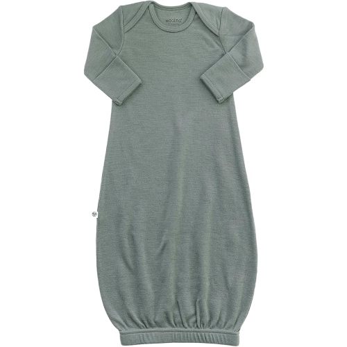 Woolino Infant Nightgown - 100% Superfine Merino Wool Baby Gowns - Newborn Sleeper Gown for Boy & Girl