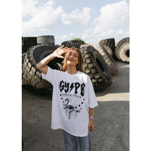 Thunderstruck White Tee