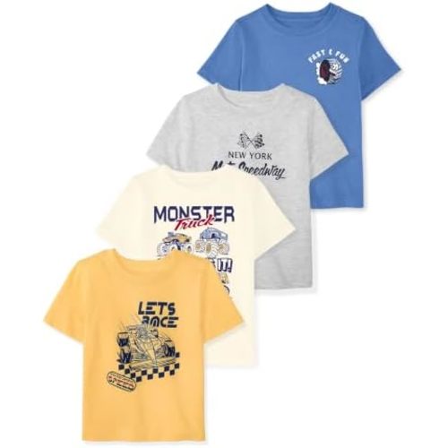 Garanimals Baby & Toddler Boy T-shirt, Size 0-6T, Multi-Pack