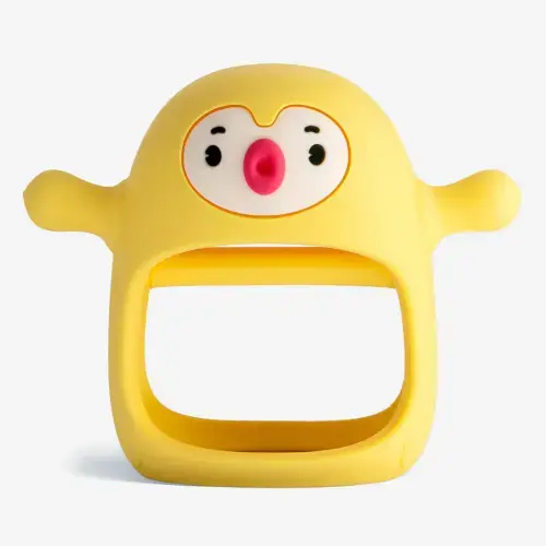 Penguin Buddy Teething Mitten | BPA-Free Food-Grade Silicone Teether for Pain Relief & Oral Development