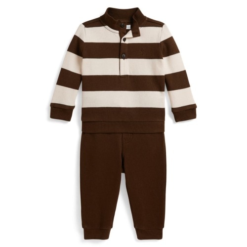 Ralph Lauren Kids' Estate Rib Knit 2-Piece Pant Set | Nordstrom