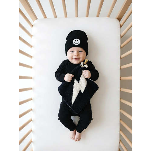 Lightning Bolt Plush Lovey | Black