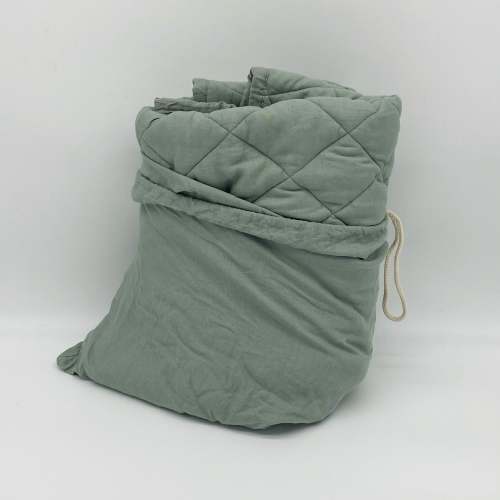 Quilted Linen Play Mat (Sage)