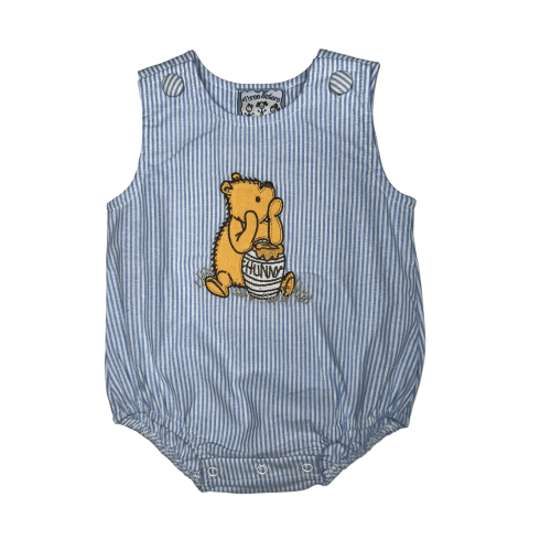 Boy Hunny Bear Applique Bubble