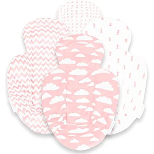 Infant Insert Compatible with 4Moms Mamaroo & Rockaroo – Car Seat Insert 2 Pack – Reversible Infant Car Seat Insert – Soft Plush Minky Car Seat Head Support Insert