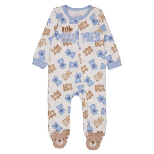 Koala Baby Infant Boys' Little Brother Teddy Bear Sleeper Color: off white Size: 0 - 3 months