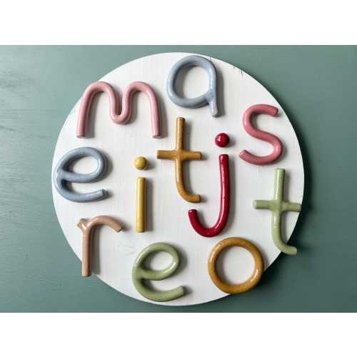 Ceramic Letters - Custom Name Sign - Nursery Name - Wall Words