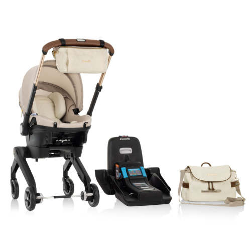 Limited Edition Shyft™ DualRide™ Infant Car Seat + Stroller Combo with Green & Gentle™ Fabric