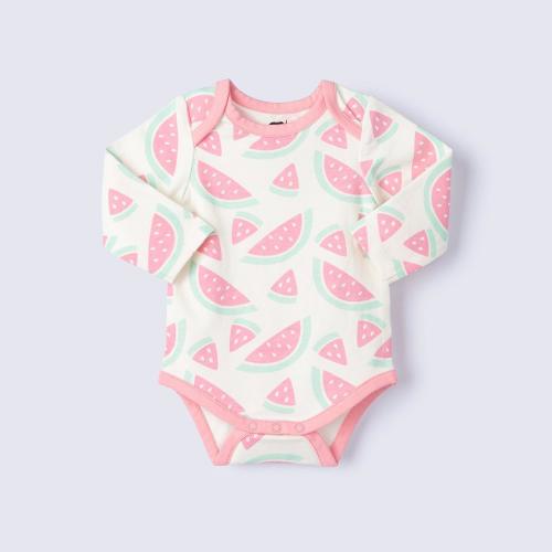Long Sleeve Jack + Jill Bodysuit - Watermelon Crush