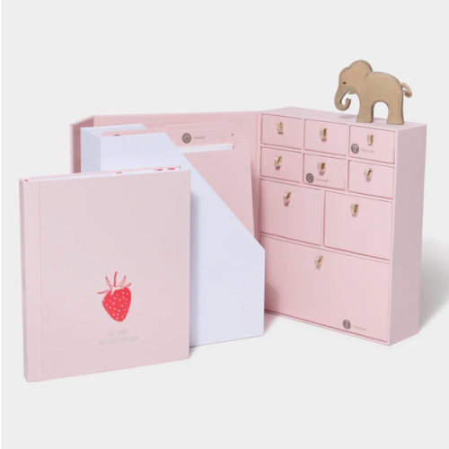 Baby Memory Book & Baby Deluxe Keepsake Box Bundle