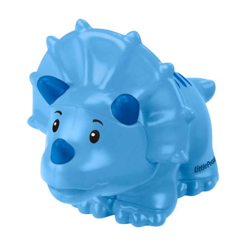 Fisher-Price Little People Triceratops Dinosaur Toy Figure for Toddler Pretend Play, 1 Piece