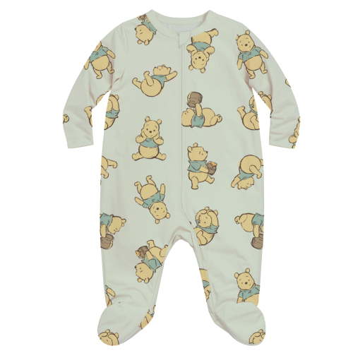 Winnie The Pooh Baby Unisex Printed Long Sleeve Footed Sleep N Play, Sizes Newborn- 9 Months