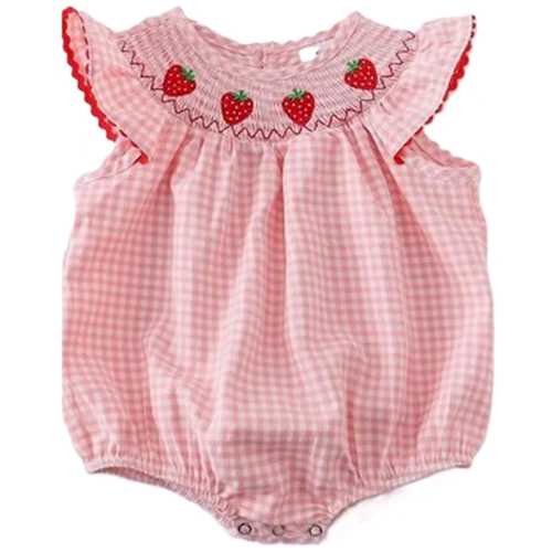 Smocked Strawberry Bubble