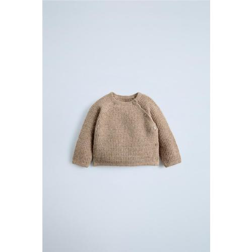 TEXTURED KNIT SWEATER - Light brown | ZARA United States