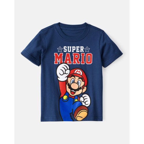 Toddler Boy Super Mario Short-Sleeve Graphic Tee - Blue | Carter's