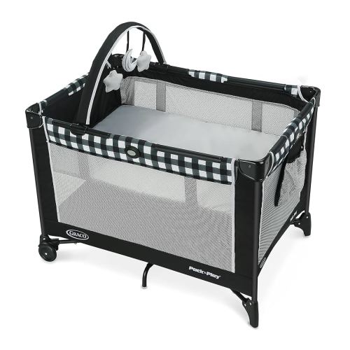 Graco Pack 'N Play On The Go Playard, Kagen with Reach-through Bassinet and Compact Fold