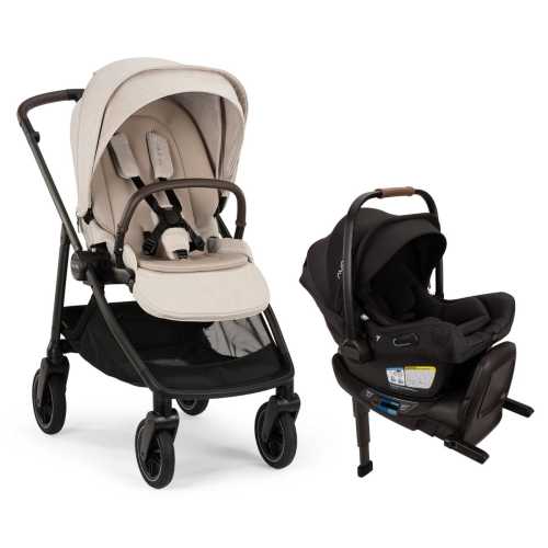 Nuna SWIV + PIPA Aire RX Travel System Bundle - Chai / Caviar