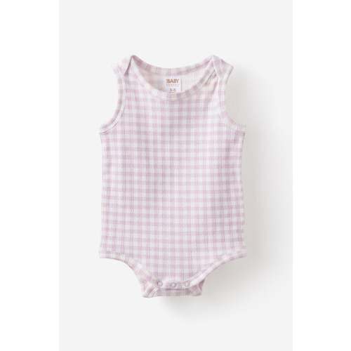 Organic Pointelle Sleeveless Bubbysuit