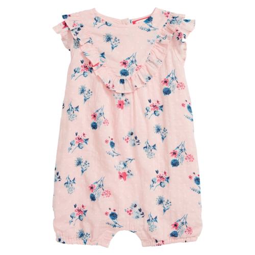 RUBY & BLOOM Ruffle Sleeve Romper, 3-6M