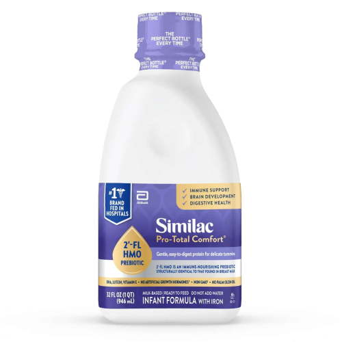 Similac Pro-Total Comfort Ready-to-Feed Baby Formula 32 fl oz with Prebiotics DHA Lutein