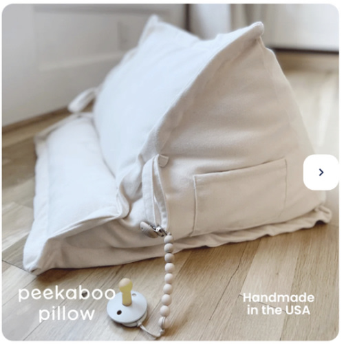 Peekaboo Pillow™ Official Site - Organic Infant Lap Pillow
