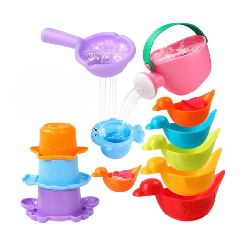 Clearance! Bath Toys Set for Toddlers - Assorted Floating Pieces, Bright Colors, Ideal for Baby Bath and Pool, Non-Toxic Durable