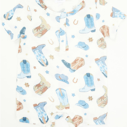 Angel Dear Infant Boys' Cowboy Boots Henley Shortall