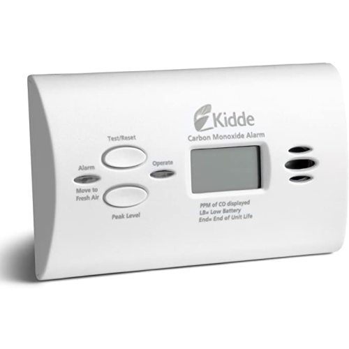 Kidde Carbon Monoxide Detector, AA Battery Powered CO Alarm with LEDs, Test-Reset Button, Low Battery Indicator, Portable