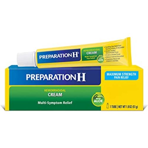 Preparation H Hemorrhoid Cream with Aloe for Multi-Symptom Relief - 1.8 Oz Tube