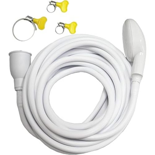 5m/16.4ft Portable Sink Hose Faucet Sprayer Sink Spray Rubber Hose Shampoo Sprayer Handheld Faucet Shower for Pets, Bathing Baby, Washing Hair, Rinsing Vegetables