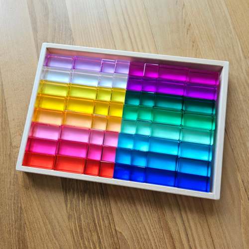 64 Mixed Lucite Blocks