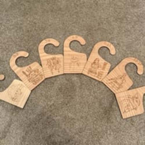 Star Wars Wooden Baby Closet Dividers with Engraved Designs