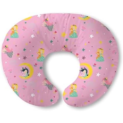 Plushii Nursing Pillow for Breastfeeding, Breathable Breast Feeding Pillow and Positioner with Removable Cover for More Support, Tummy Time and Bottle Feeding Support Pillow, Moon Fairy