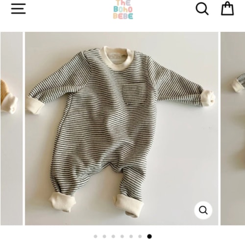 Boho Striped Onesie – The Boho Bebe