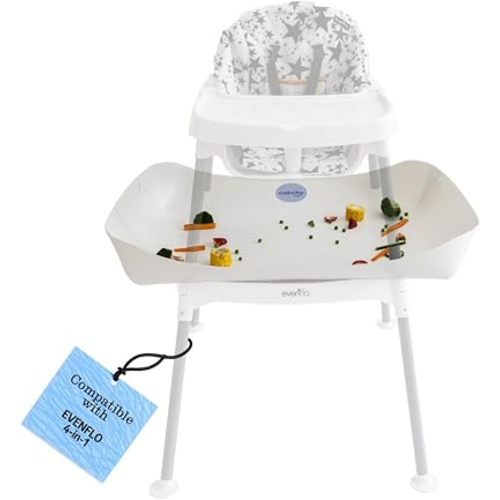 CATCHY - Food Catcher - Compatible with Evenflo 4-in-1 Eat & Grow High Chair + 11 Other High Chairs - Highchair Sold Separately - Baby & Toddler Food & Mess Catcher - Under High Chair Accessory