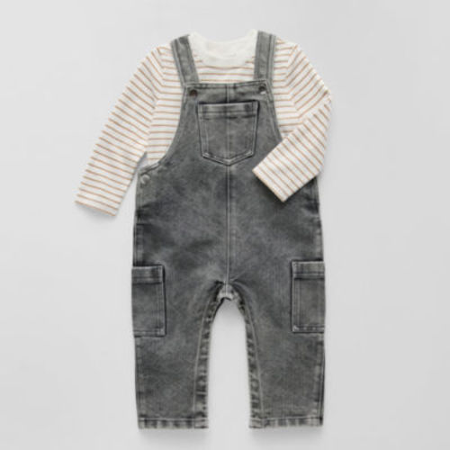 Okie Dokie Baby Boys 2-pc. Overall Set