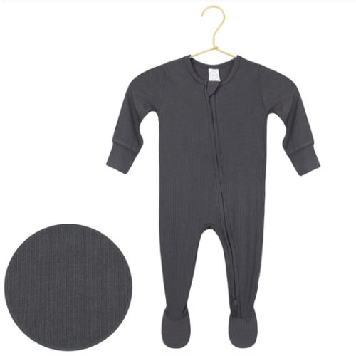 Hudson Ribbed Zipper Footies