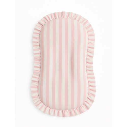 Pink White Stripe Baby Lounger Cover