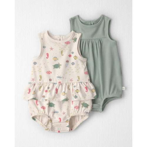 Baby Girl 2-Pack Organic Cotton Bubble in Under the Sea - Little Planet | Carter's