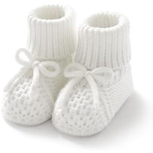 Newborn Shoes Knitted Baby Booties Hand Crochet Knit Infant Boys Girls First Walkers Soft Crib Sock Boots