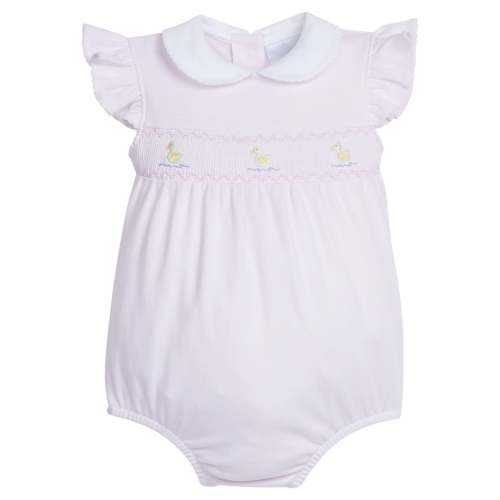 Smocked Angel Sleeve Bubble - Ducks